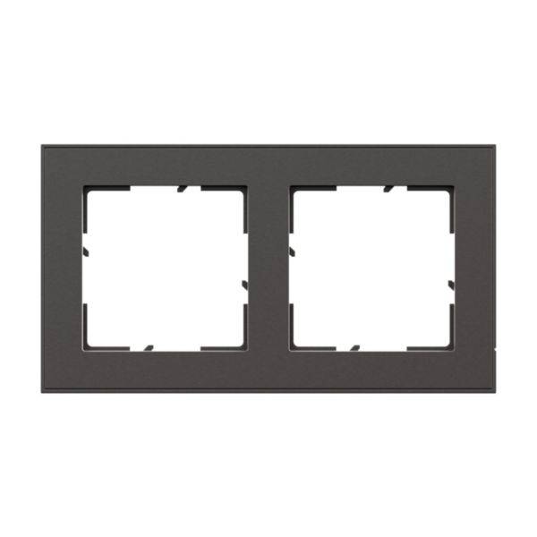 Legrand 2fach Rahmen Edelstahl 765492 1St.