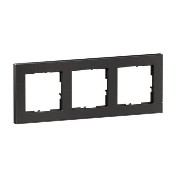 Legrand 3fach Rahmen Edelstahl 765493 1St.