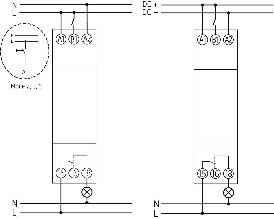 Theben Zeitrelais Hutschiene TM 345 MF 1 Wechsler 230V 16A 1St.