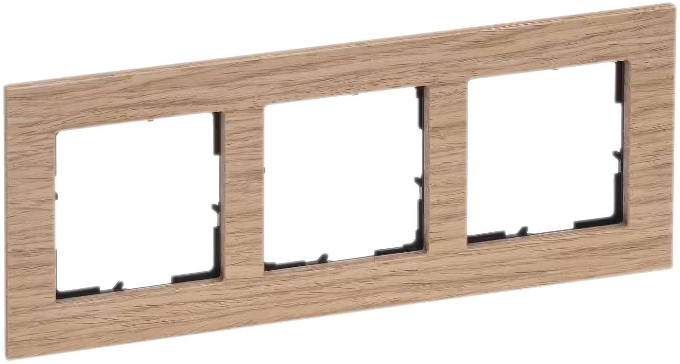 Legrand 3fach Rahmen Holz 766143 1St.