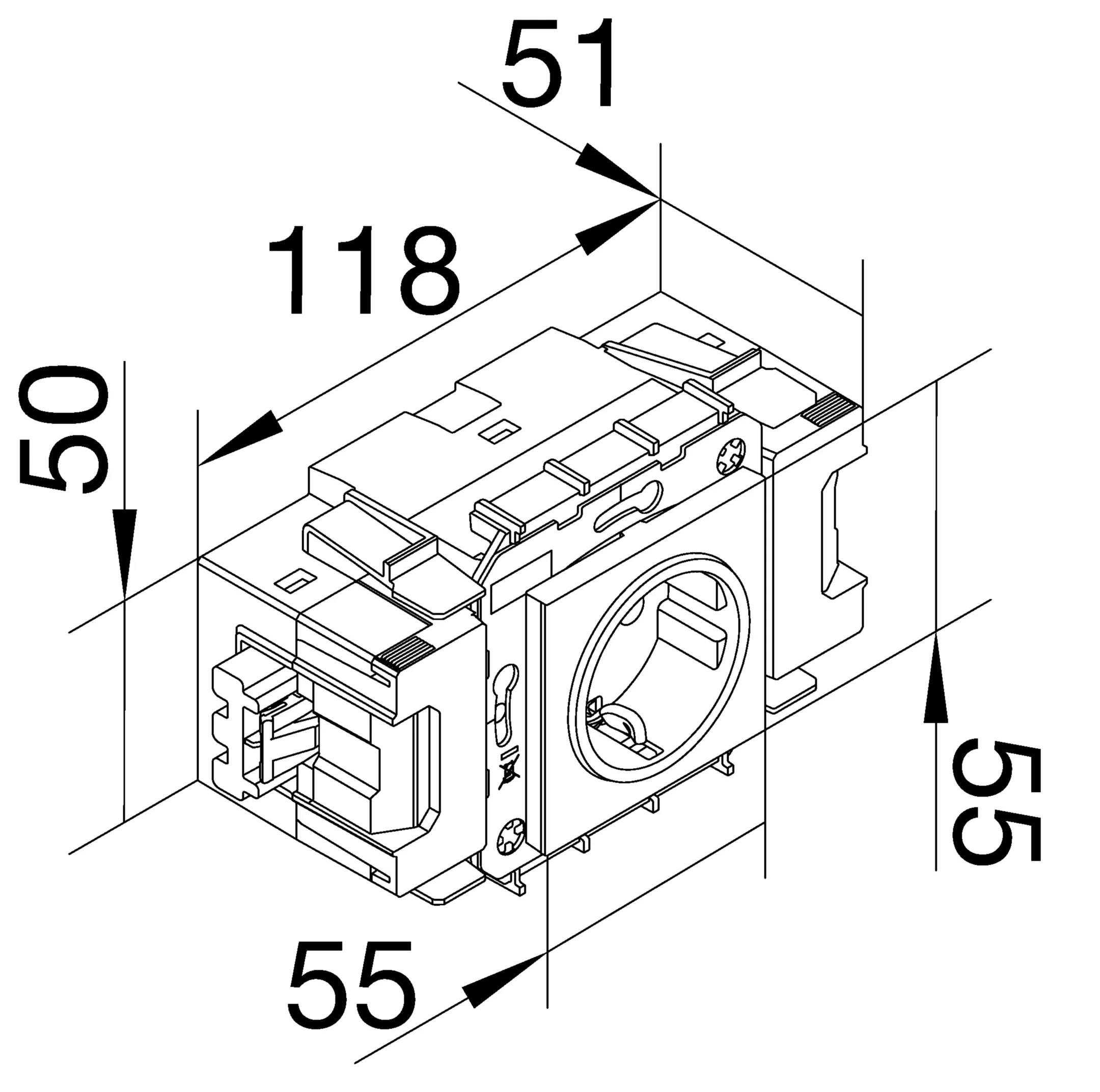 Hager GS10019016 Steckdose 1St.