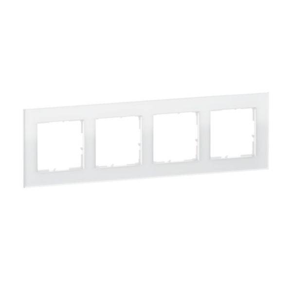 Legrand 4fach Rahmen Weiß 766104 1St.