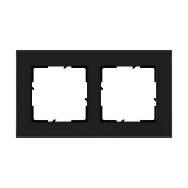 Legrand 2fach Rahmen Schwarz 766112 1St.