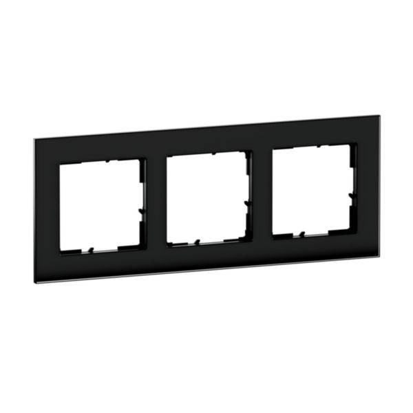Legrand 3fach Rahmen Schwarz 766113 1St.