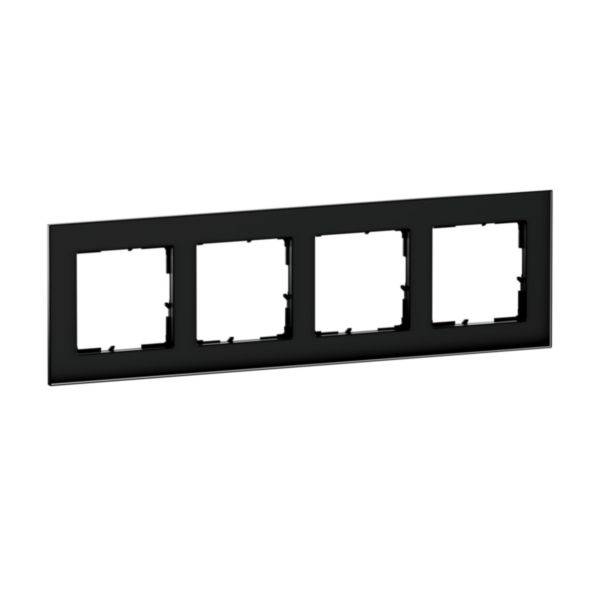 Legrand 4fach Rahmen Schwarz 766114 1St.