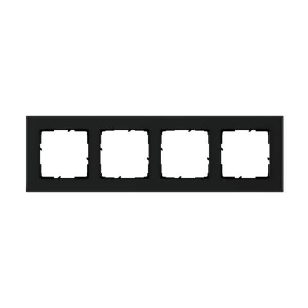 Legrand 4fach Rahmen Schwarz 766114 1St.