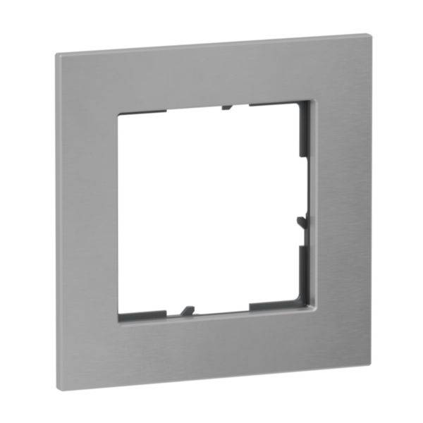 Legrand 1fach Rahmen Aluminium 766121 1St.