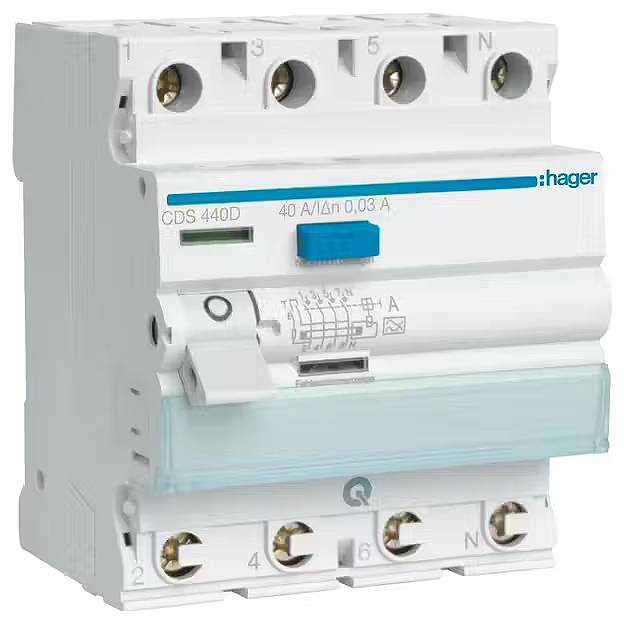Hager CDS440D Fehlerstrom-Schutzschalter