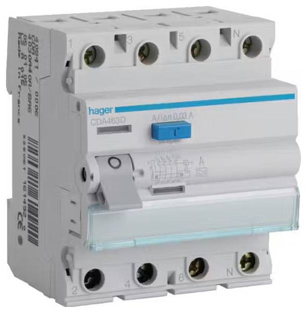 Hager CDA463D Fehlerstrom-Schutzschalter