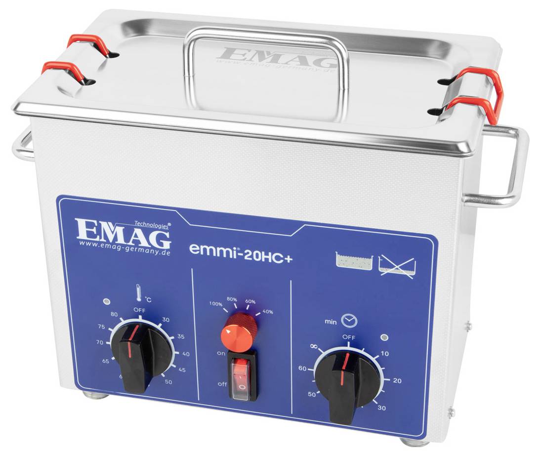 Emag Emmi-20HC Plus Ultraschallreiniger Universal 120W 2.6l mit Heizung
