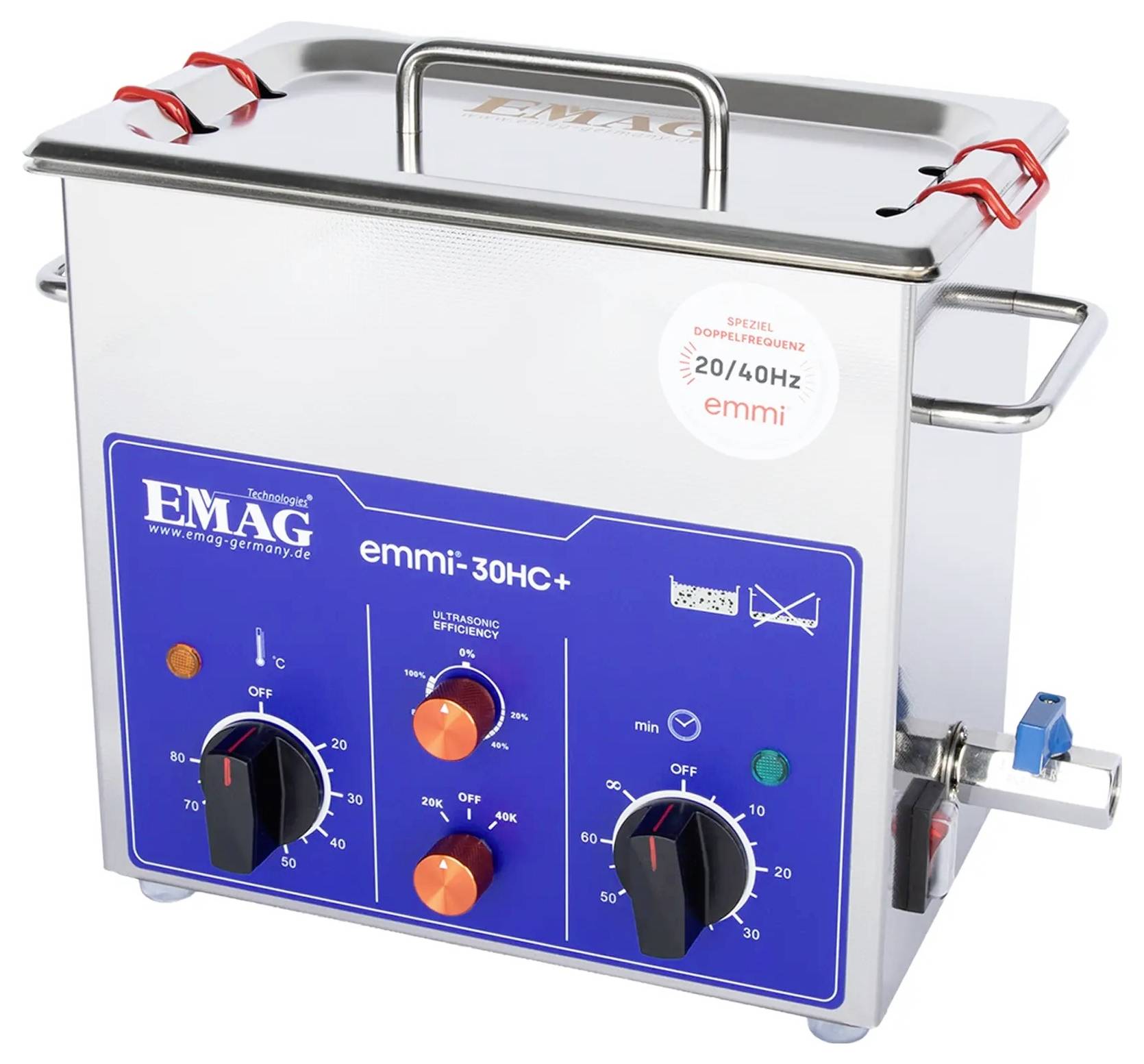 Emag Emmi-30HC Plus Ultraschallreiniger Universal 180W 3.2l mit Heizung