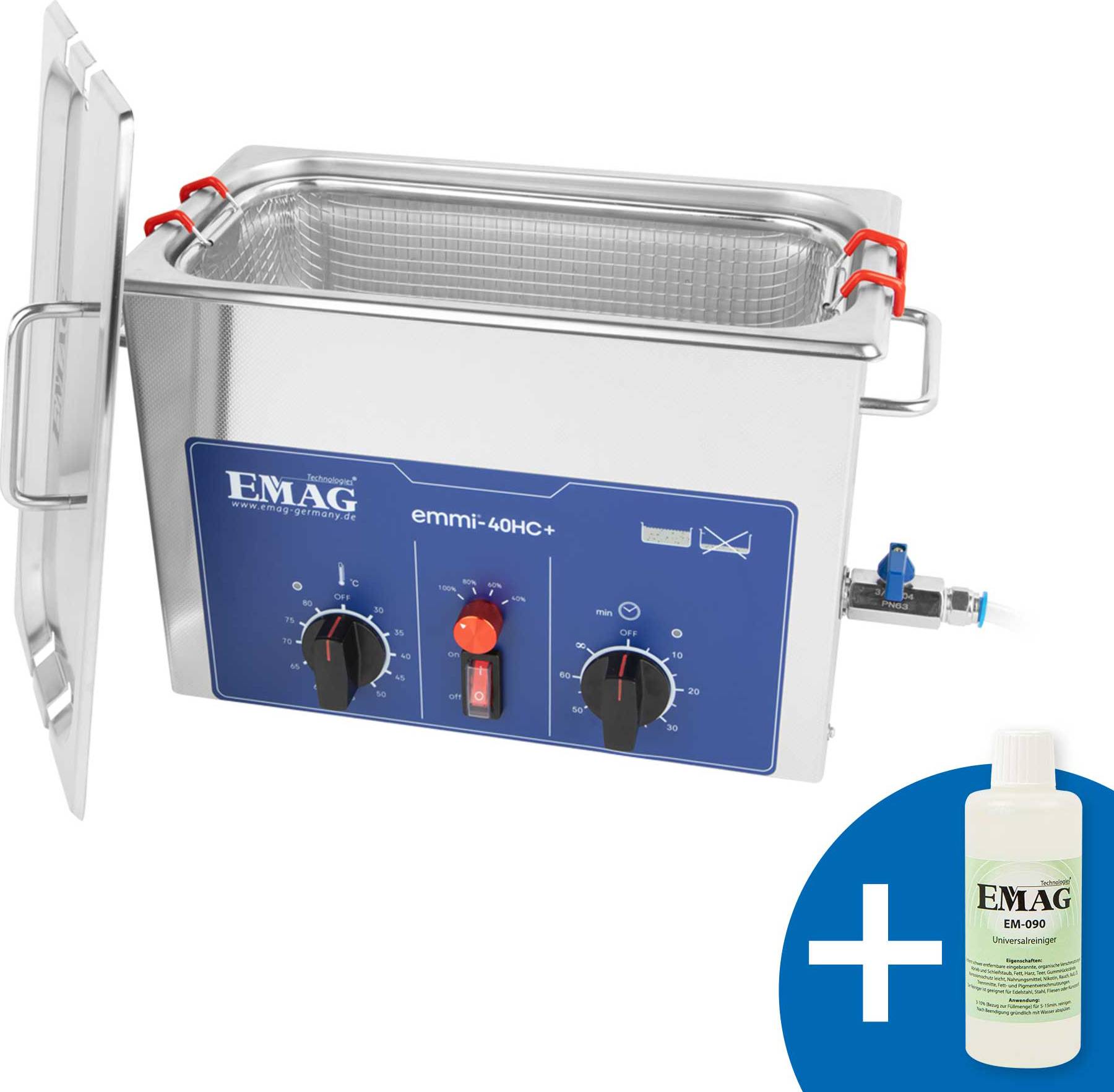 Emag Emmi-40HC Plus Ultraschallreiniger Universal 240W 4.5l mit Heizung