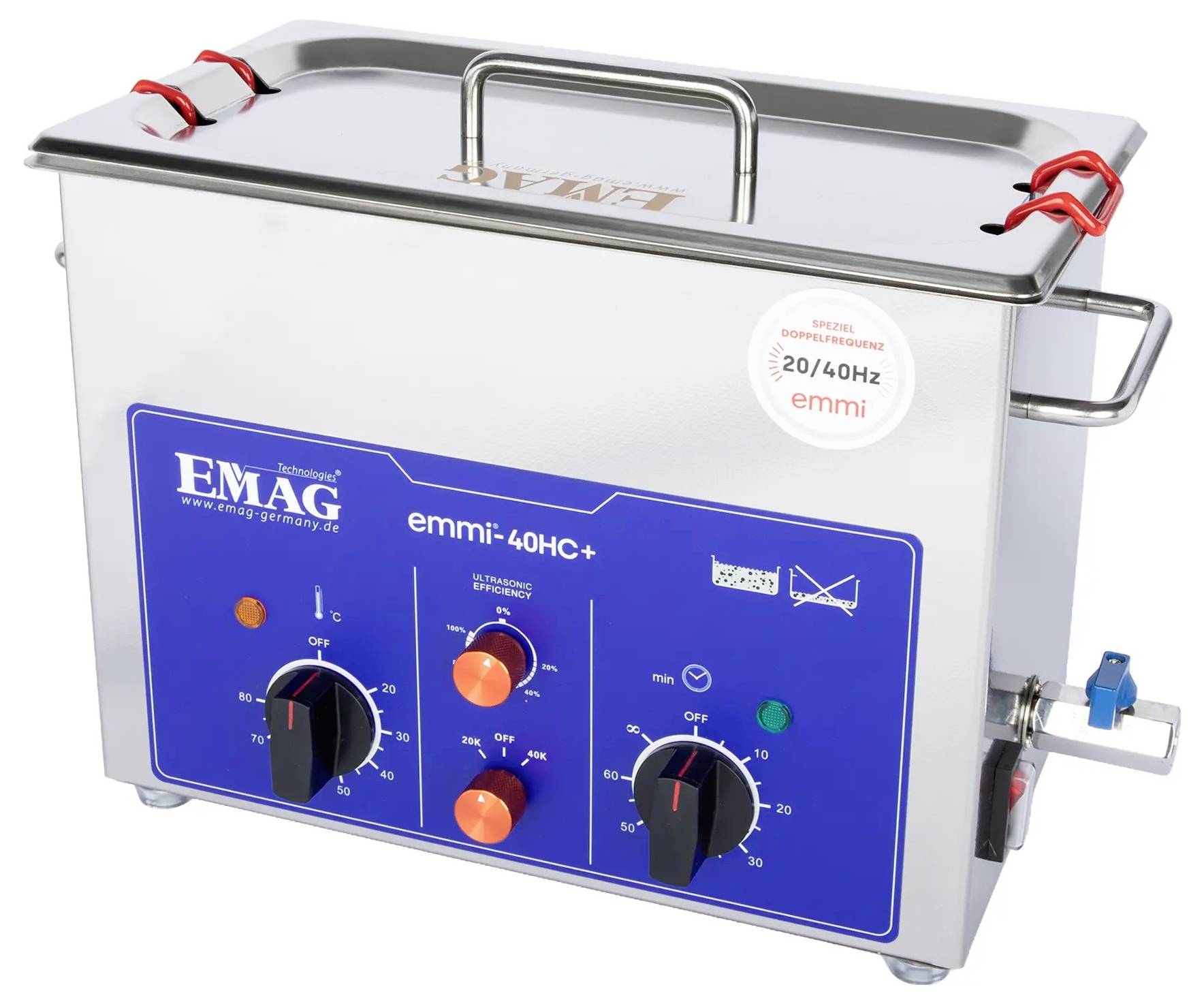 Emag Emmi-40HC Plus Ultraschallreiniger Universal 240W 4.5l mit Heizung