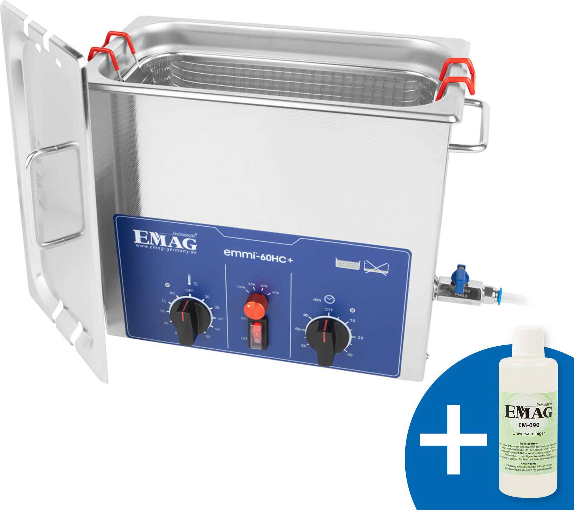 Emag Emmi 60HC Plus Ultraschallreiniger Universal 240W 6.7l mit Heizung