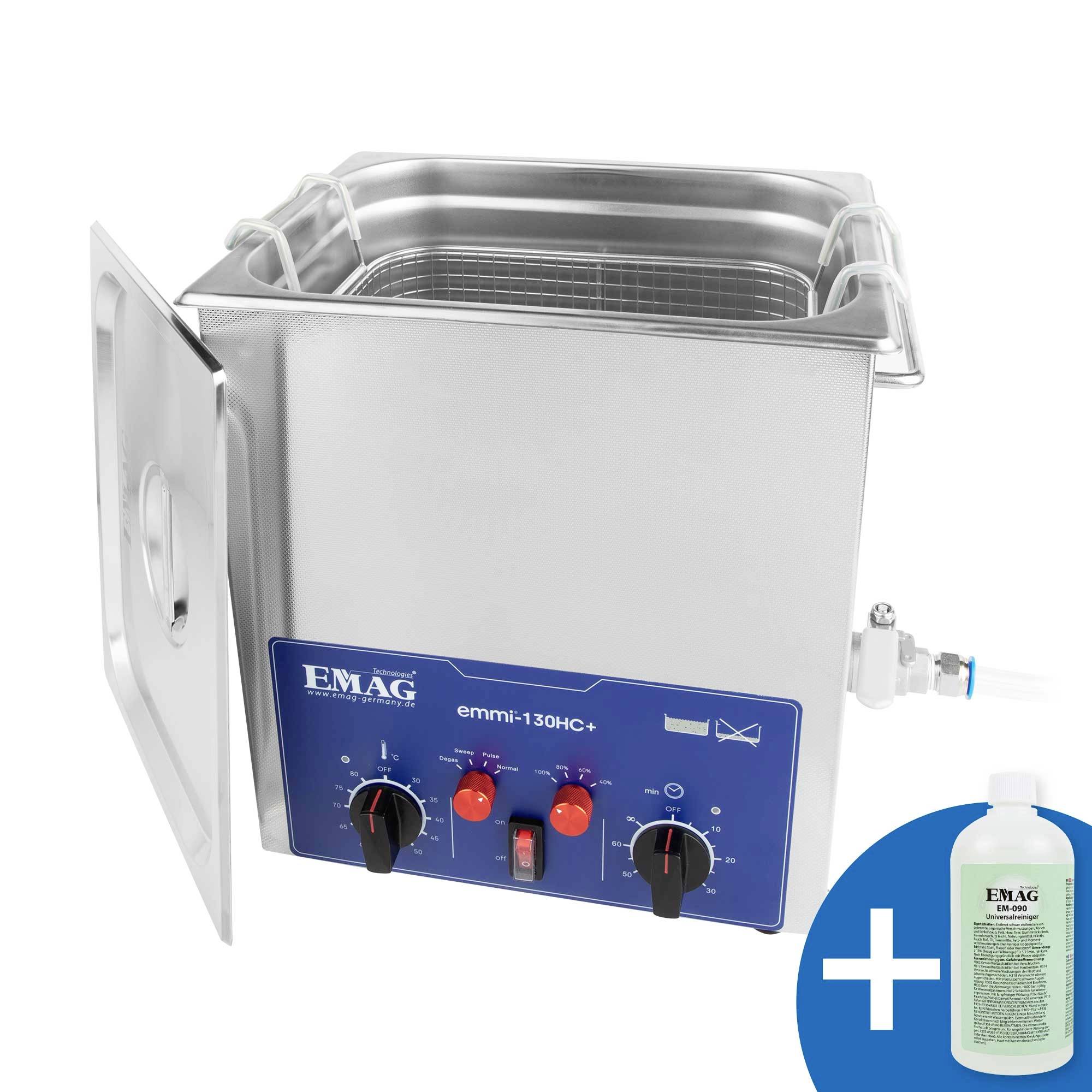 Emag Emmi 130HC Plus Ultraschallreiniger Universal 480W 14l mit Heizung
