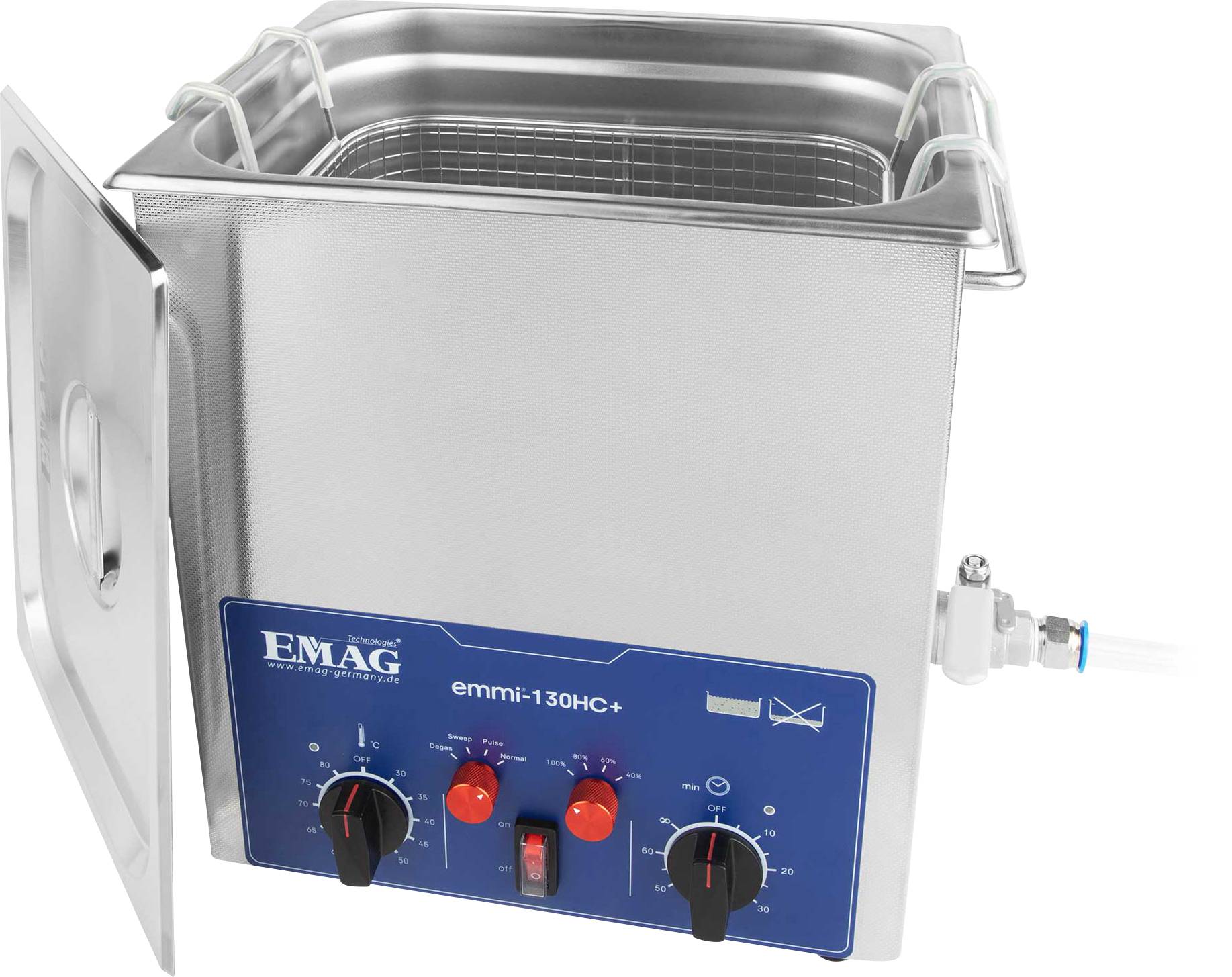 Emag Emmi 130HC Plus Ultraschallreiniger Universal 480W 14l mit Heizung