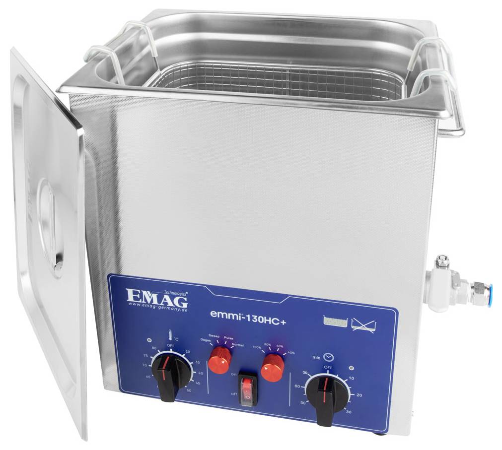 Emag Emmi 130HC Plus Ultraschallreiniger Universal 480W 14l mit Heizung