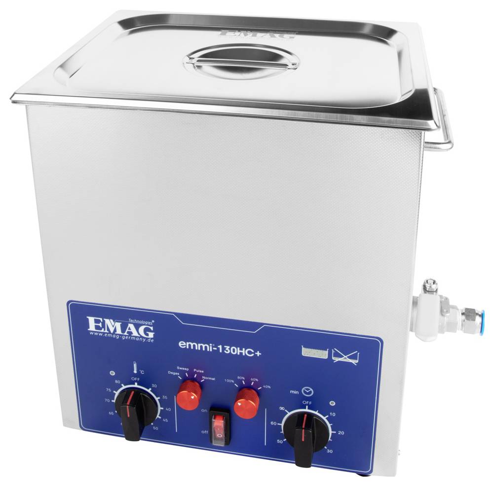 Emag Emmi 130HC Plus Ultraschallreiniger Universal 480W 14l mit Heizung
