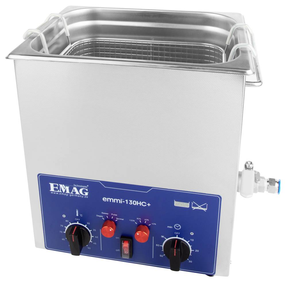 Emag Emmi 130HC Plus Ultraschallreiniger Universal 480W 14l mit Heizung