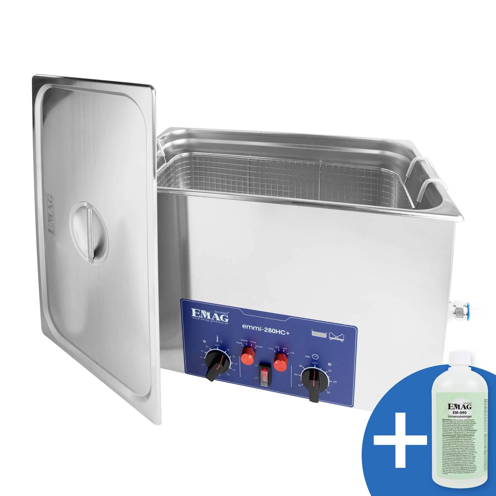Emag Emmi 280HC Plus Ultraschallreiniger Universal 640W 32l mit Heizung