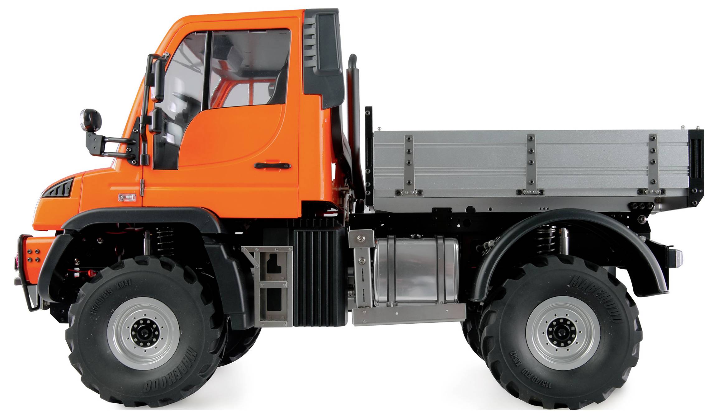 Amewi 22682 Mercedes-Benz Unimog, orange 1:10 Elektro RC Modell-LKW RtR