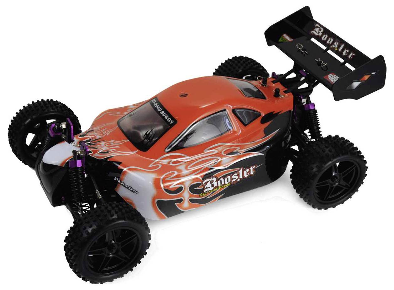 Amewi Booster Brushless 1:10 RC Modellauto Elektro Buggy Allradantrieb (4WD) RtR 2,4GHz Inkl. Akku und Ladegerät