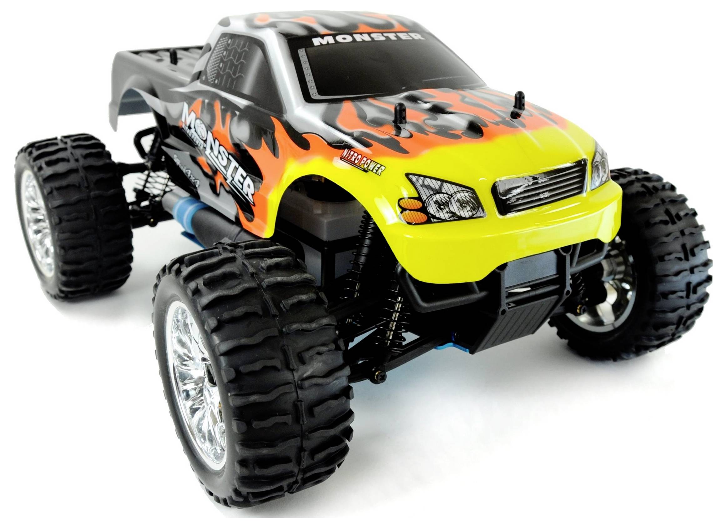 Amewi Monster GP 1:10 RC Modellauto Nitro Monstertruck Allradantrieb (4WD) RtR 2,4 GHz