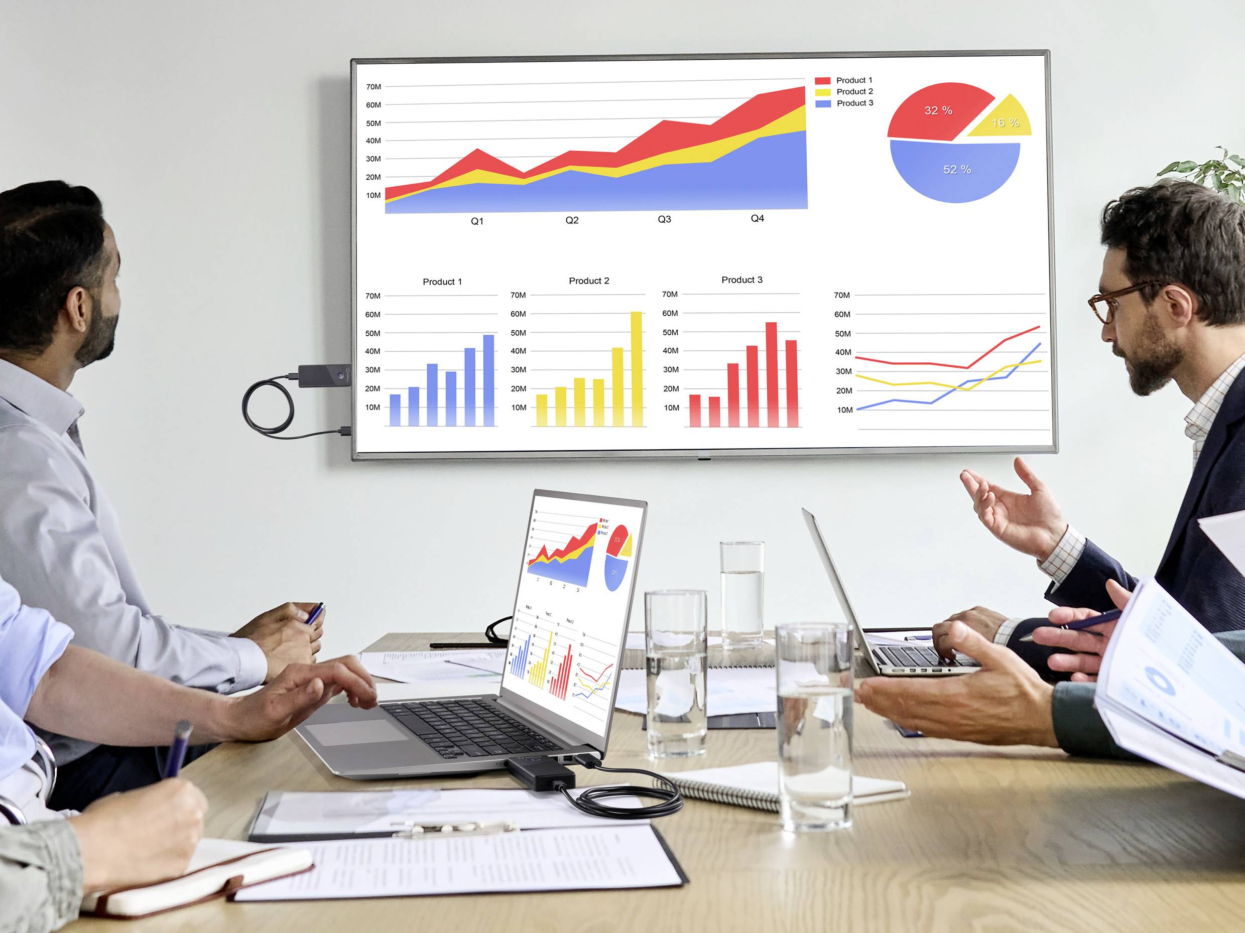 Renkforce RF-HDMID-500 HDMI-Funkübertragung (Set) 30m 5.8GHz 3840 x 2160 Pixel Sichere Funkübertragung