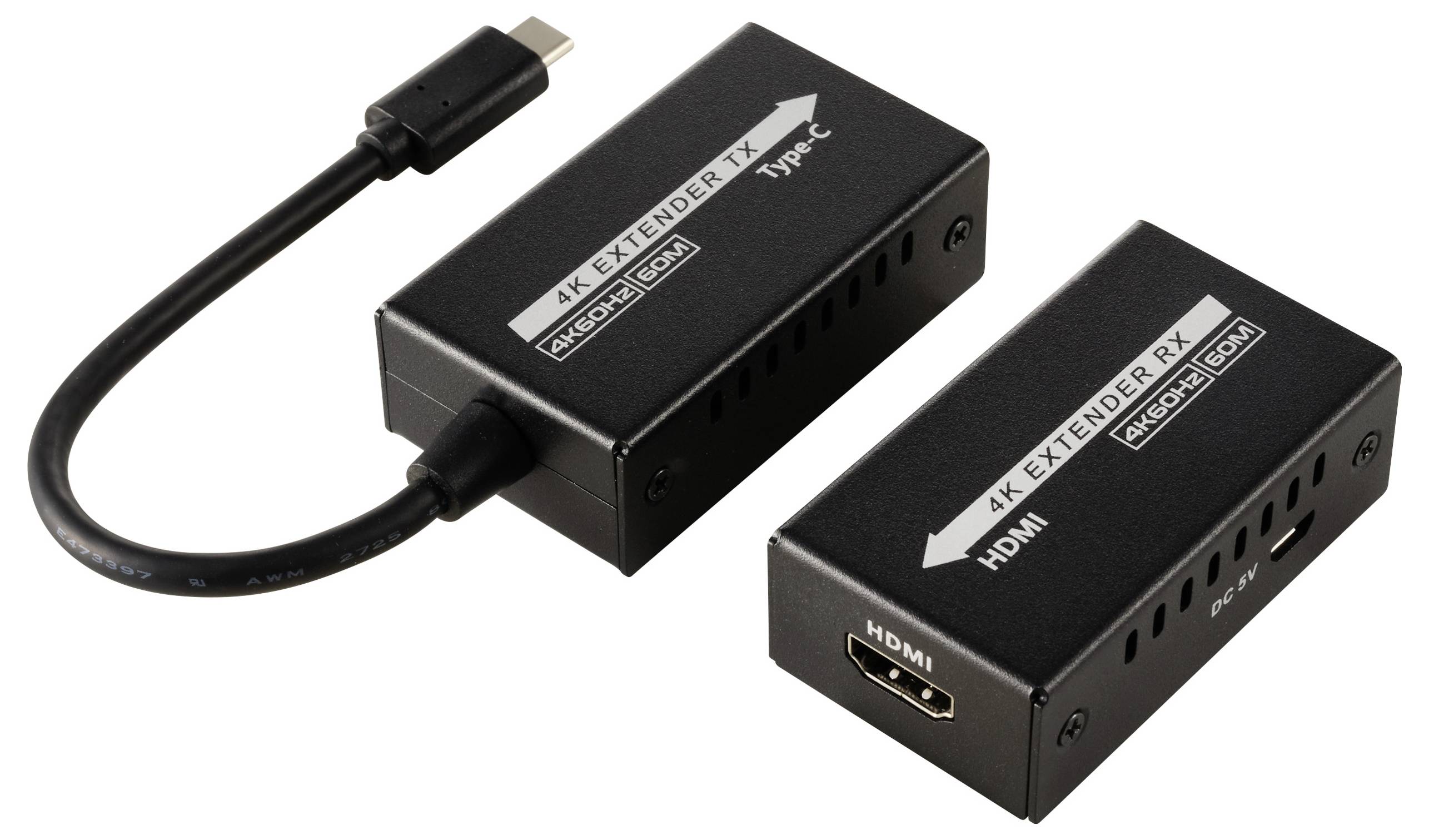 SpeaKa Professional SP-TPCE-500 USB-C® (DP Alt Mode) HDMI Extender über Netzwerkkabel RJ45 60m