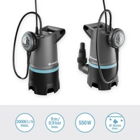 GARDENA 09017-47 2in1 Schmutzwasser-Tauchpumpe 20000 BASIC Schmutzwasser-Tauchpumpe 20000 l/h 9m GARDENA 09017-47 2in1 Schmutzwasser-Tauchpumpe 20000 BASIC Schmutzwasser-Tauchpumpe 20000 l/h 9m