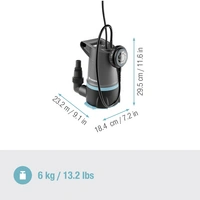 GARDENA 09018-47 Tauchpumpe 20000 l/h 9m GARDENA 09018-47 Tauchpumpe 20000 l/h 9m