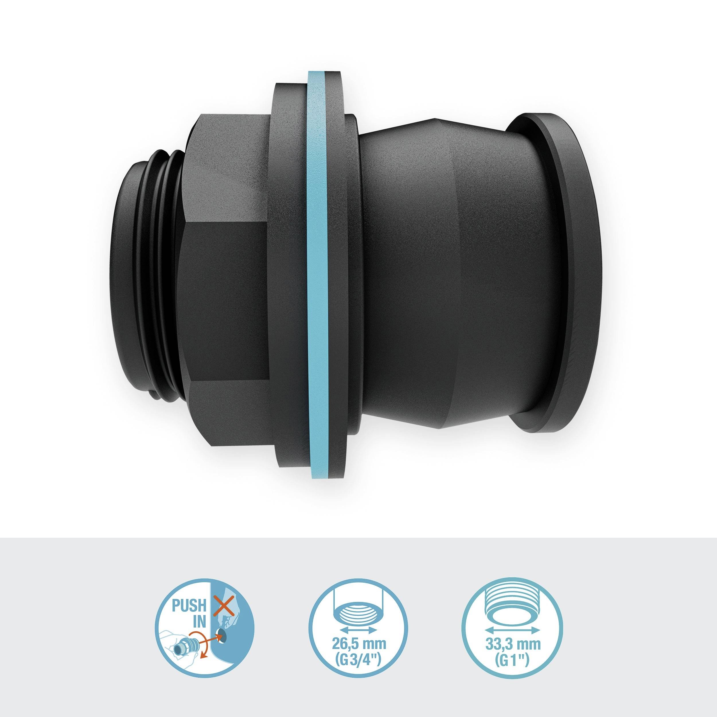 GARDENA 09095-20 Push IN Einsteck-Tankverbinder Verbindungsgerät