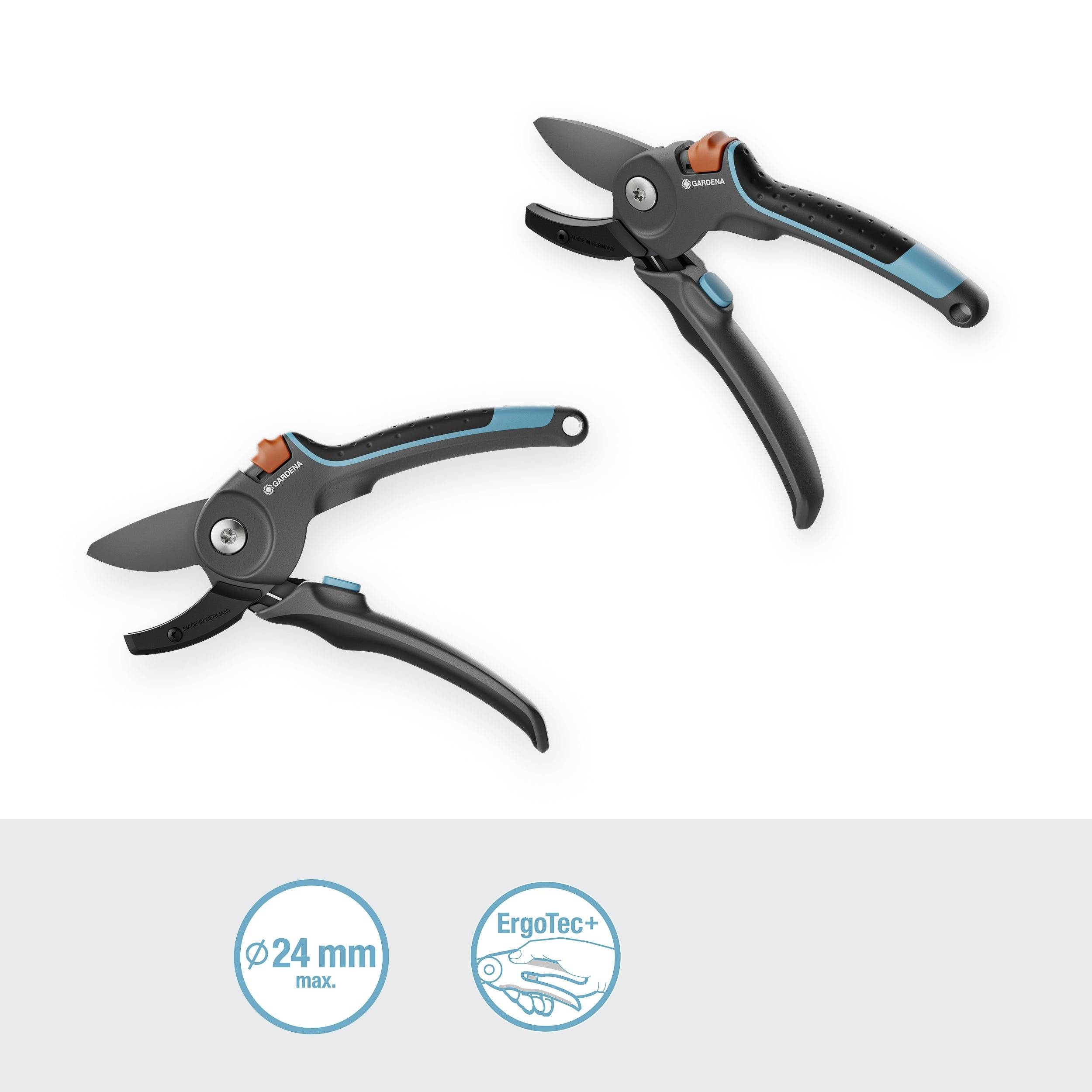 GARDENA 12250-20 PremiumCut Pro Trockenes Holz Gartenschere Amboss