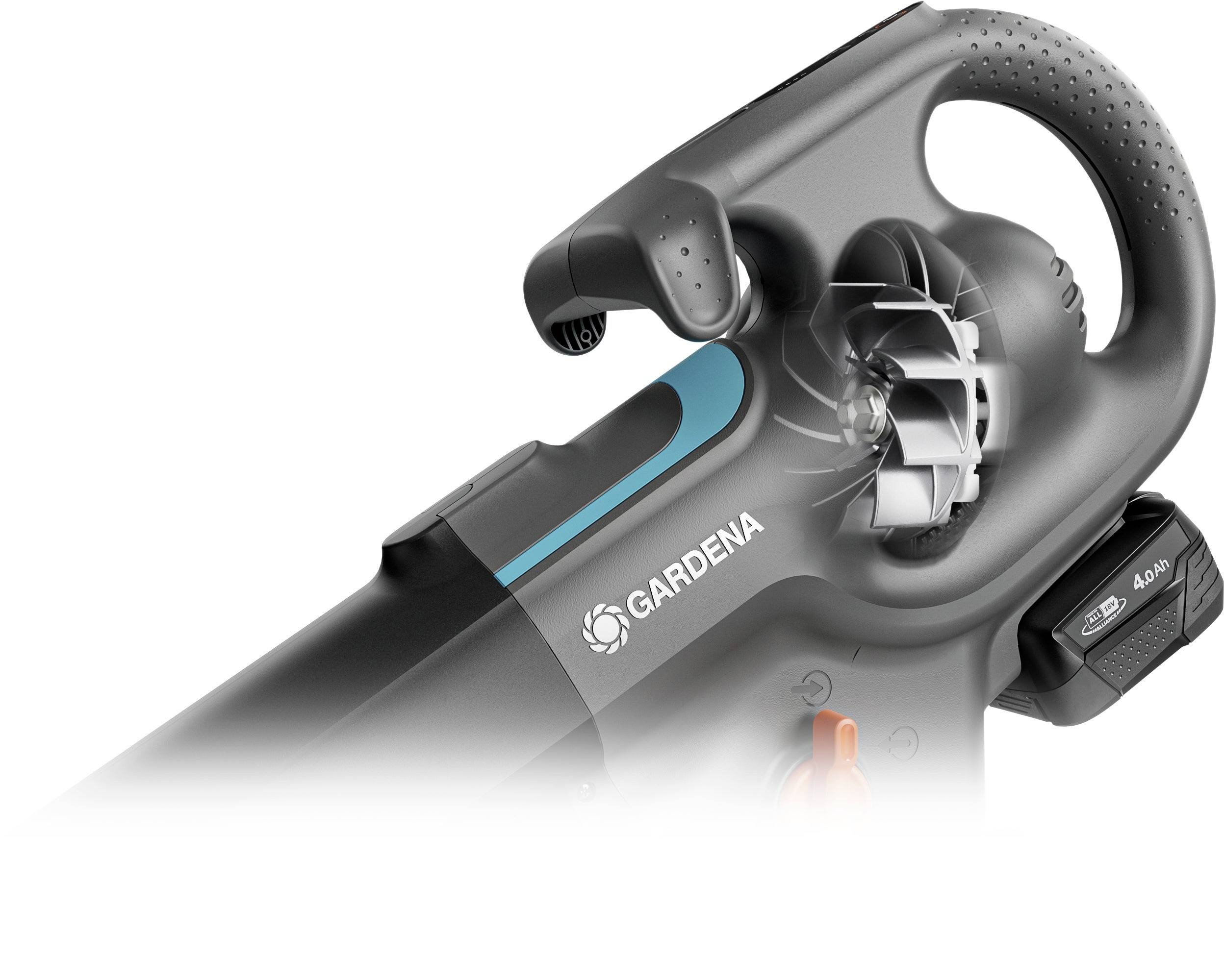 GARDENA 14895-20 PowerJetCollect Ready-To-Use Laubbläser inkl. Akku 18V