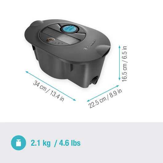 GARDENA 16001-20 Pipeline Bewässerungssystem AquaPrecise, solarbetrieben Bewässerungssteuerung