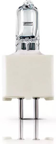 Eine Halogenlampe mit silbernen Kontakten, geeignet für fokussiertes, klares Licht.