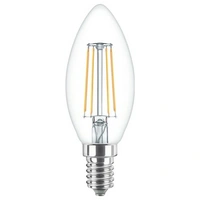 Signify 34726700 Glühlampe EEK F (A - G) E14 Kerzenform 4.3W Warmweiß (Ø x L) 35mm x 97mm 1St. Signify 34726700 Glühlampe EEK F (A - G) E14 Kerzenform 4.3W Warmweiß (Ø x L) 35mm x 97mm 1St.