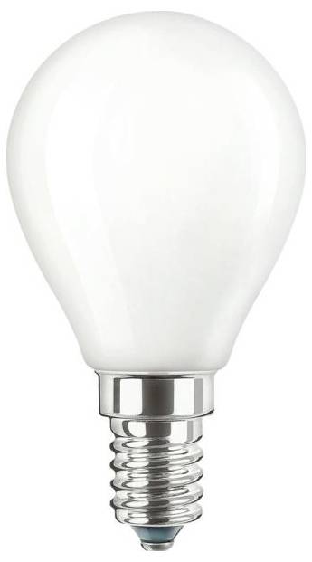 Weiße Glühbirne mit silbernem Sockel, eingeschaltet. Symbol für Idee oder Inspiration.