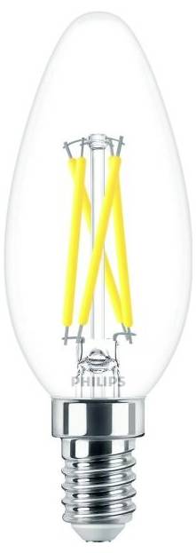 Signify 44935000 Glühlampe EEK D (A - G) E14 Kerzenform 2.5W Warmweiß (Ø x L) 35mm x 97mm 1St.