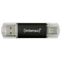 Intenso Twist Line USB-Stick Retail 256 GB Anthrazit 3539492 USB-C® (USB 3.2 Gen 1), USB-A (USB 3.2 Intenso Twist Line USB-Stick Retail 256 GB Anthrazit 3539492 USB-C® (USB 3.2 Gen 1), USB-A (USB 3.2