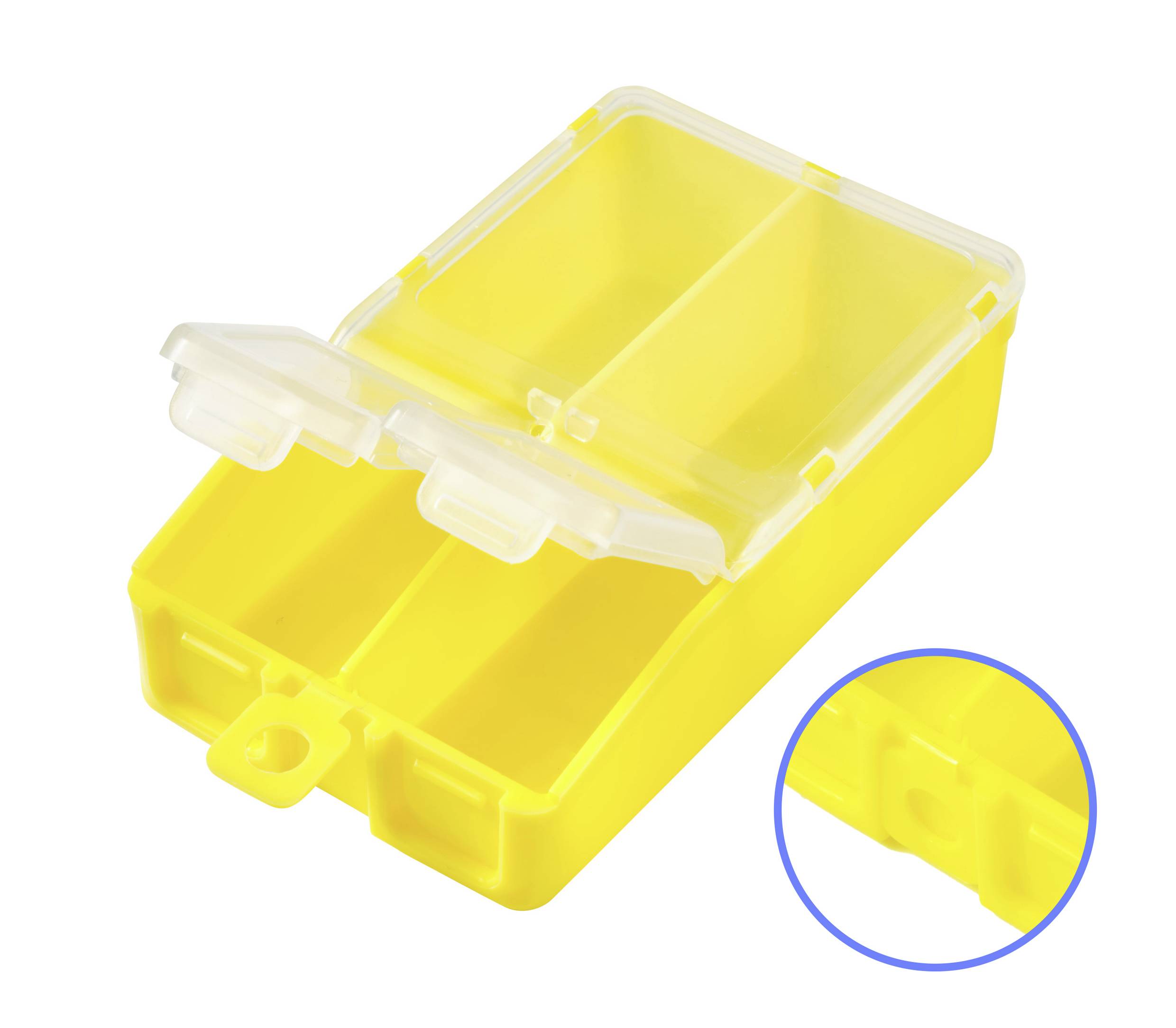 TRU COMPONENTS TC-ERB-9054 Sortimentskasten (L x B x H) 113 x 60 x 30mm Anzahl Fächer: 2 variable Unterteilung Inhalt 1St.