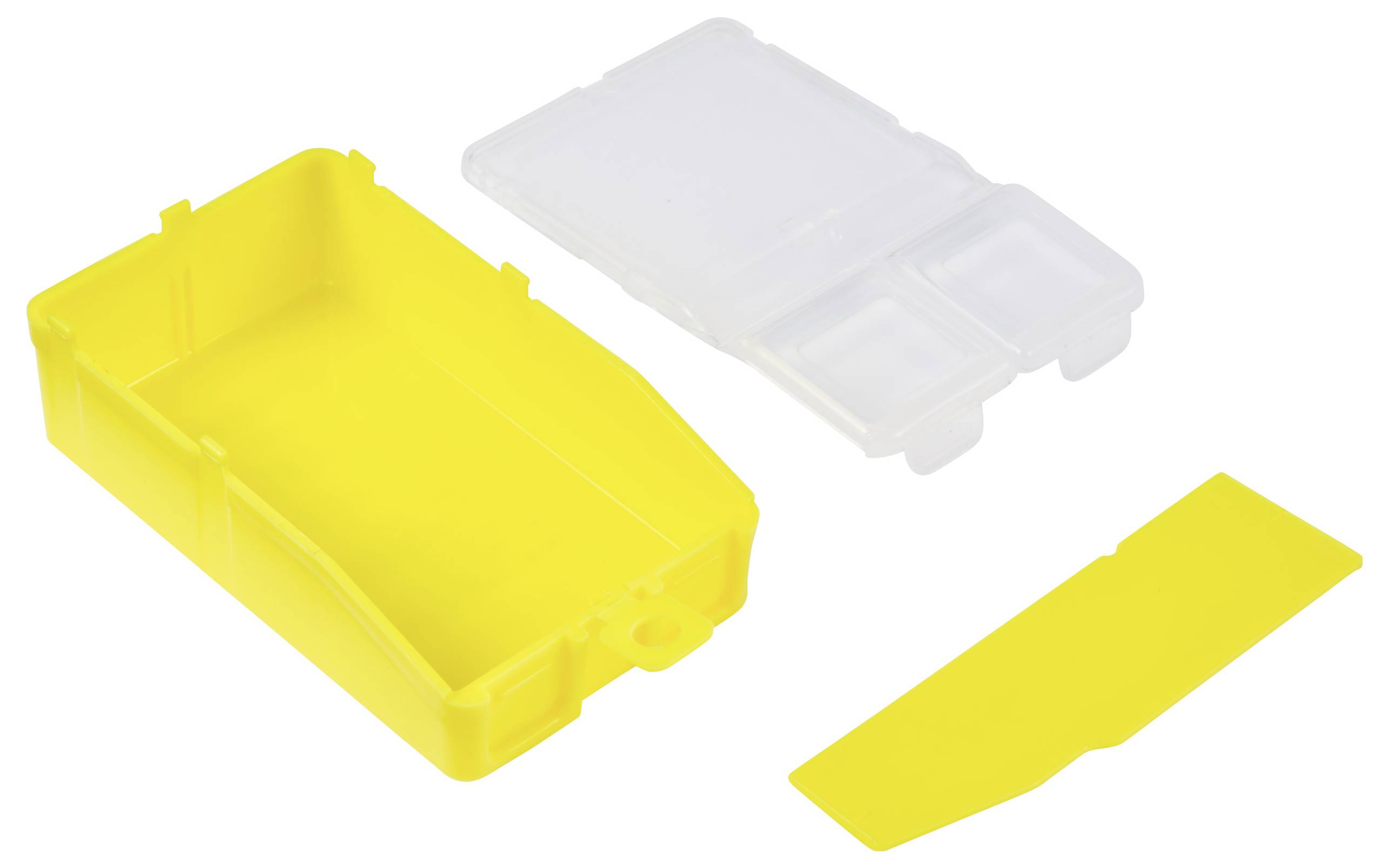 TRU COMPONENTS TC-ERB-9054 Sortimentskasten (L x B x H) 113 x 60 x 30mm Anzahl Fächer: 2 variable Unterteilung Inhalt 1St.