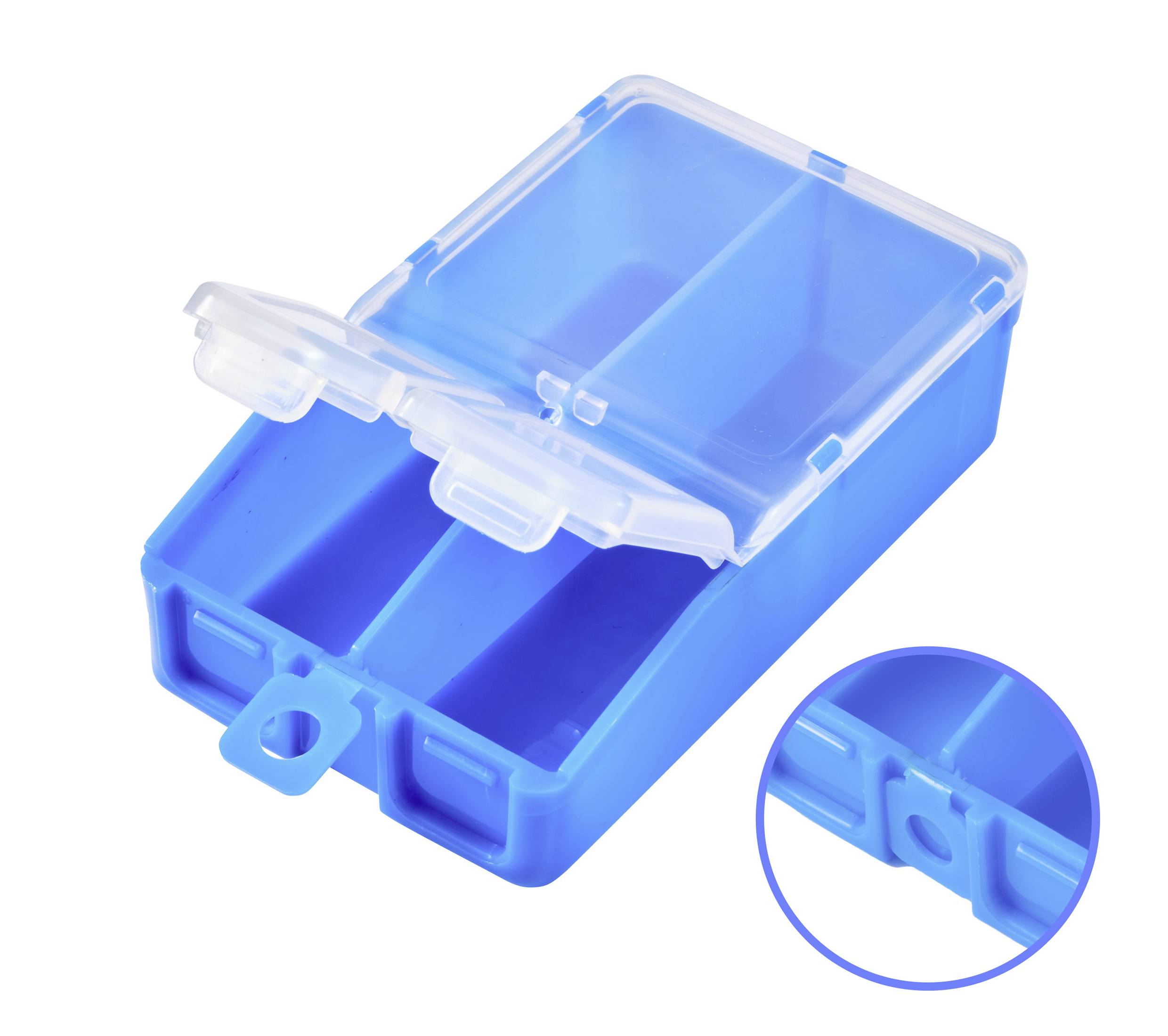 TRU COMPONENTS TC-ERB-9055 Sortimentskasten (L x B x H) 113 x 60 x 30mm Anzahl Fächer: 2 variable Unterteilung Inhalt 1St.