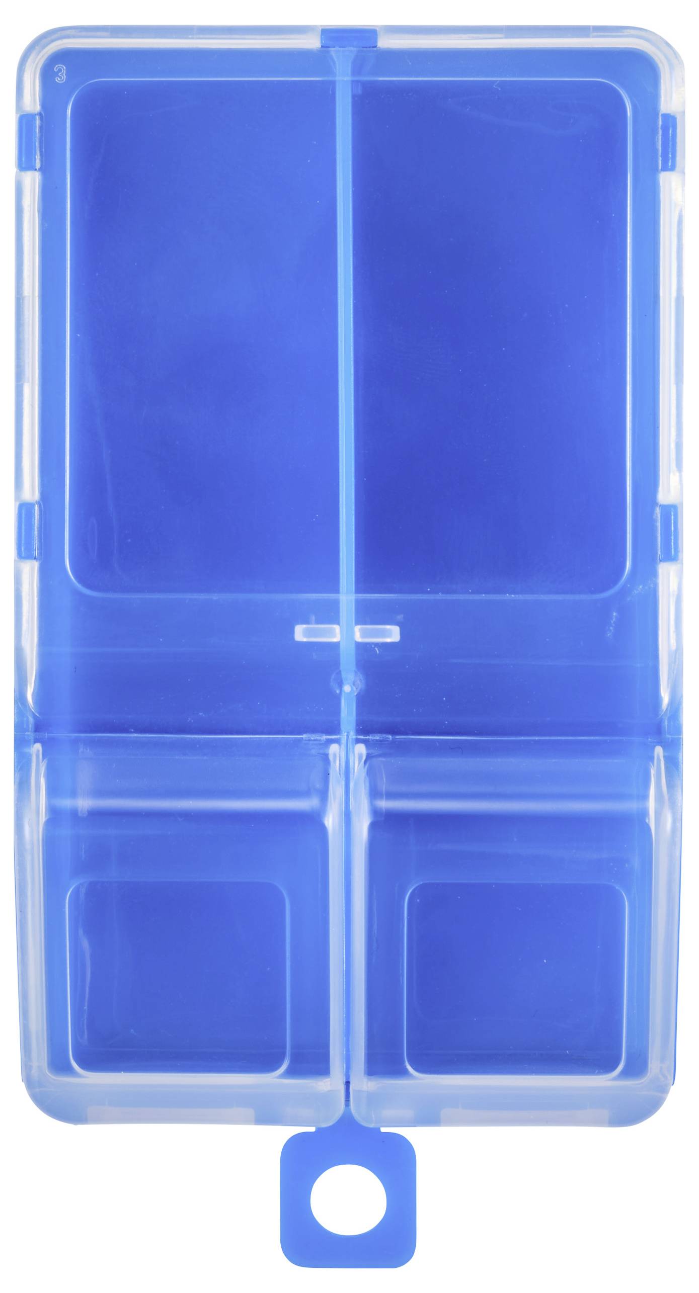 TRU COMPONENTS TC-ERB-9055 Sortimentskasten (L x B x H) 113 x 60 x 30mm Anzahl Fächer: 2 variable Unterteilung Inhalt 1St.