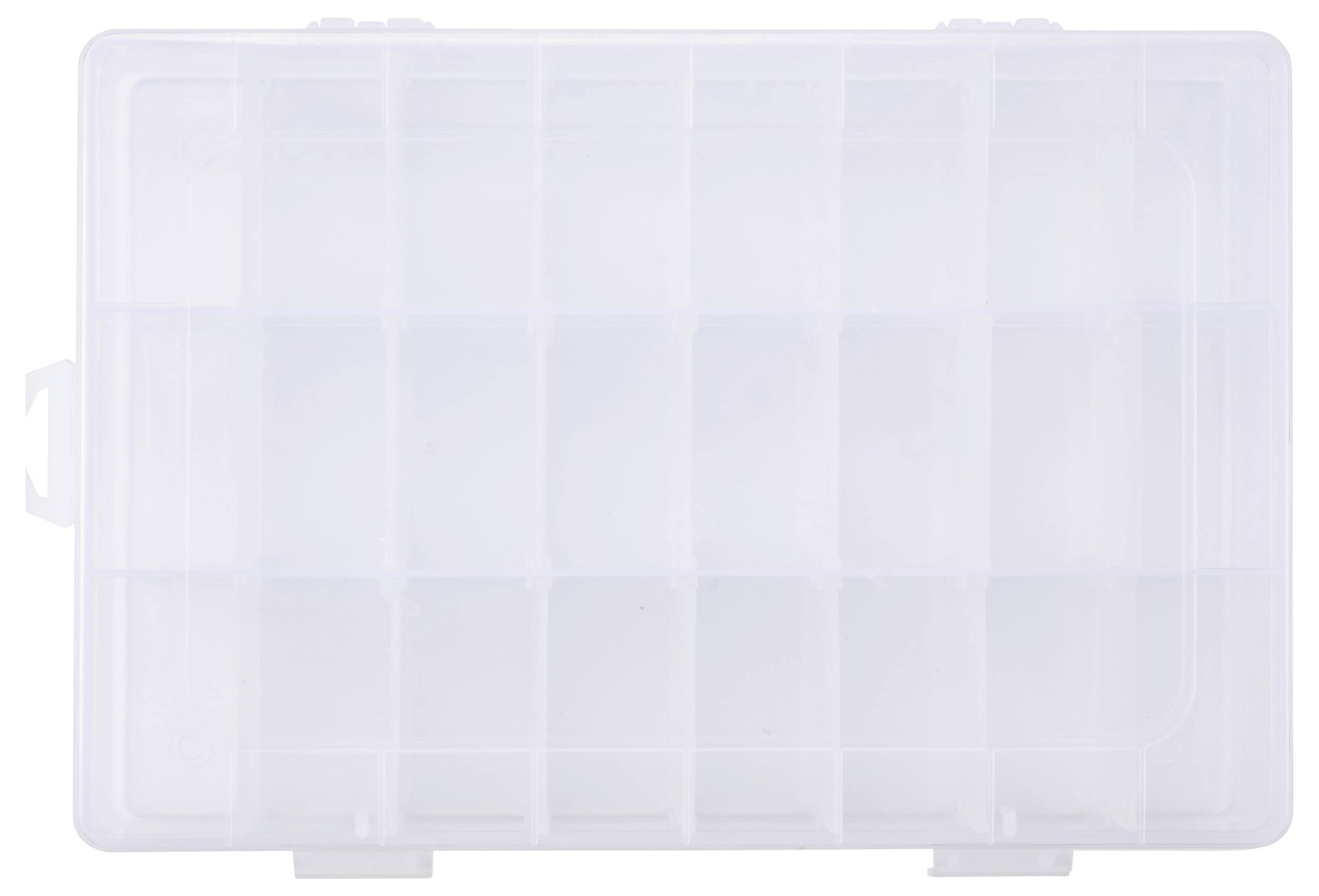 TRU COMPONENTS TC-ERB-9049 Sortimentskasten (L x B x H) 210 x 140 x 38mm Anzahl Fächer: 24 variable Unterteilung Inhalt 1St.