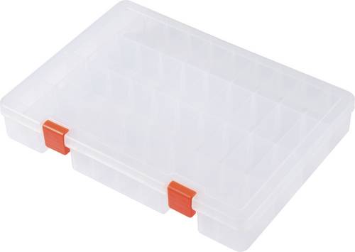 TRU COMPONENTS Sortimentskasten (L x B x H) 250 x 190 x 40 mm Anzahl Fächer: 36 variable Unterteilu