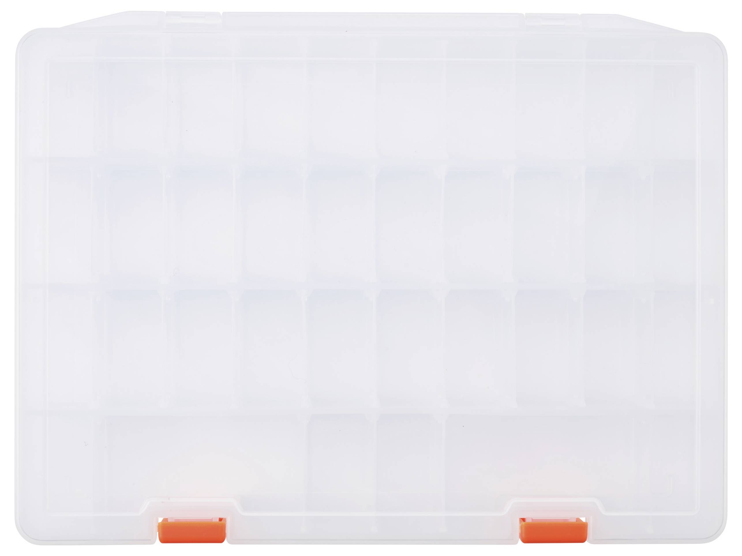 TRU COMPONENTS Sortimentskasten (L x B x H) 250 x 190 x 40mm Anzahl Fächer: 36 variable Unterteilung, inkl. Handgriff Inhalt 1St.