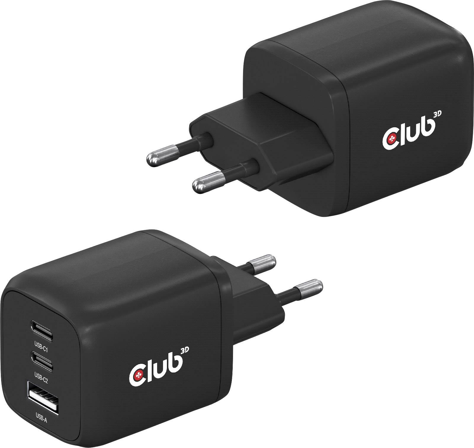 Club3D CAC-1913EU USB Ladegerät 65W 1x USB-A, 2x USB-C® USB PD 3.0, USB PD Schwarz