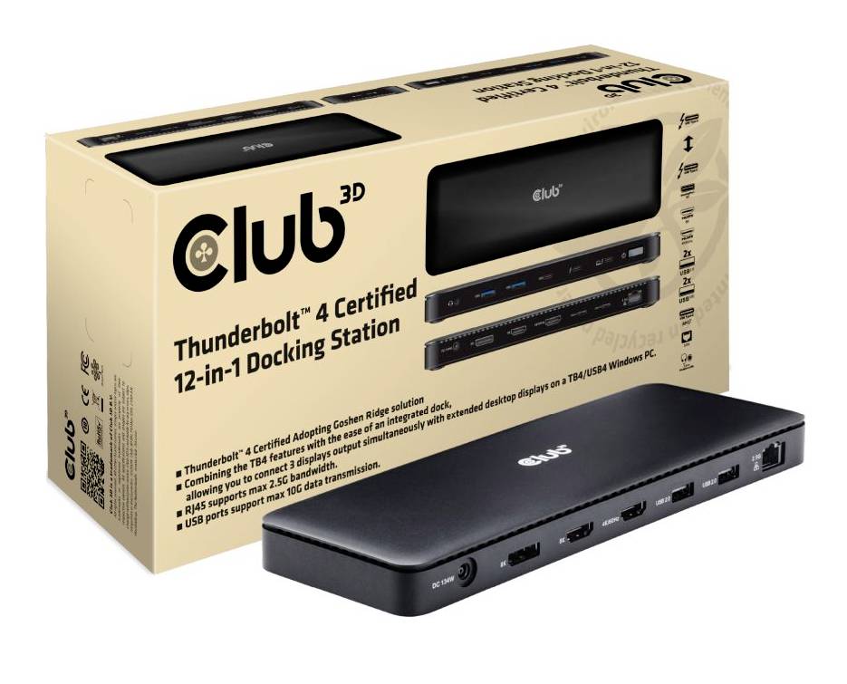 Club3D Thunderbolt™ 4 Dockingstation CSV-1582