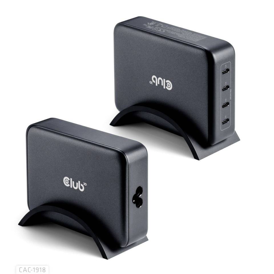Club3D CAC-1918 USB Ladegerät 240W 4x USB-C® USB PD Schwarz
